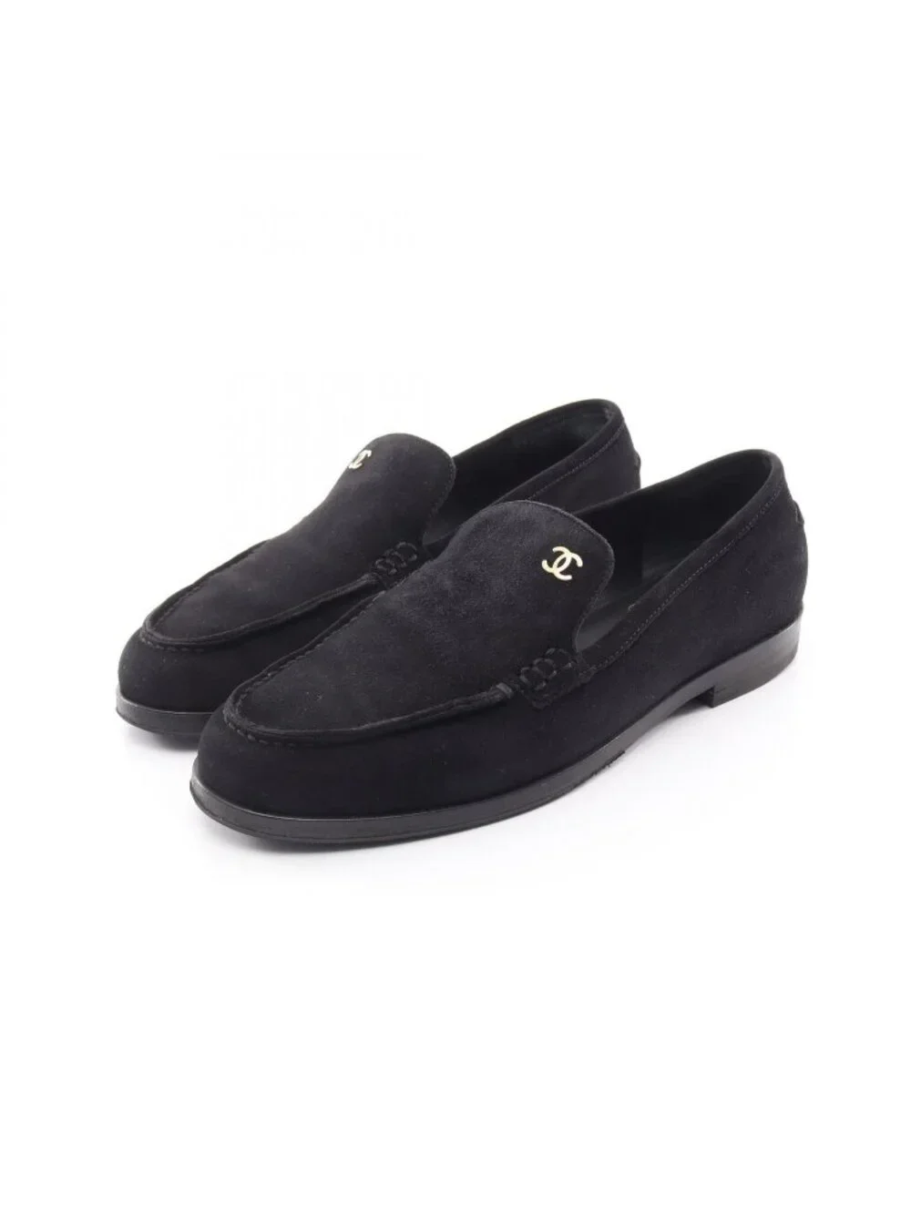 Chanel Loafers CC Logo Suede